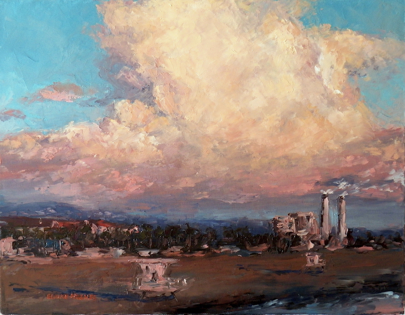 clouds and coastline