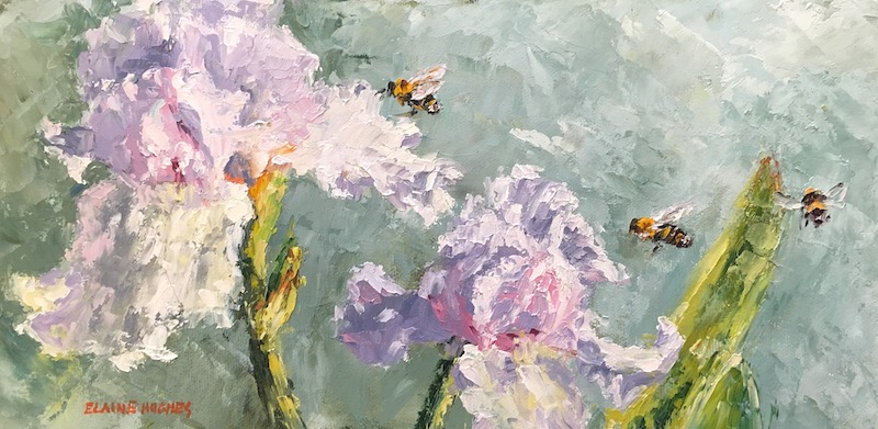 Irises and Bees