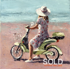 green scooter